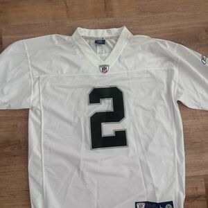 White Raiders Football Jersey with Number 2